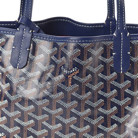 goyard goyardine reversible mini anjou navy|goyard mini anjou reviews.